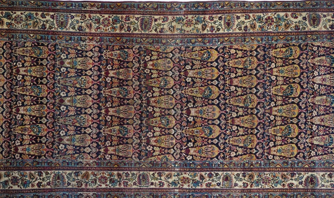 Antique Lavar Kerman Rug 6'2'' X 14'6'' - 3