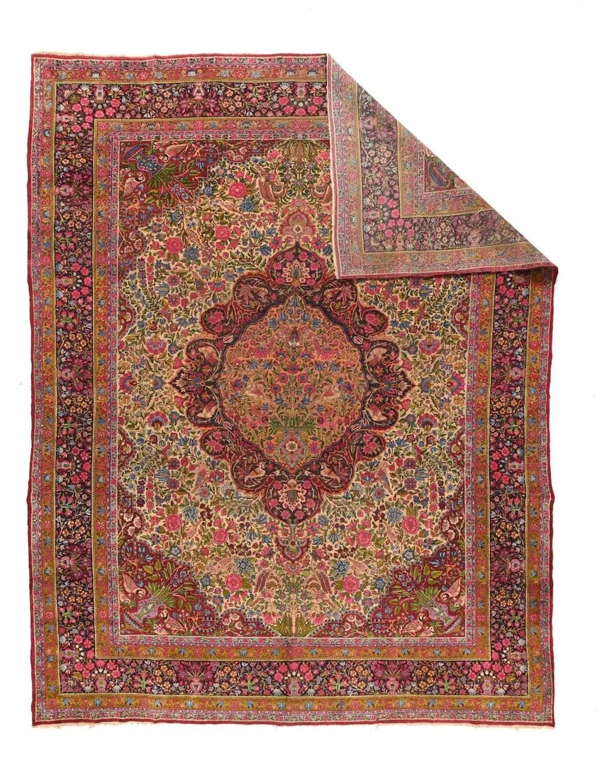 Antique Kerman Rug 10'0'' x 13'4'' - 2