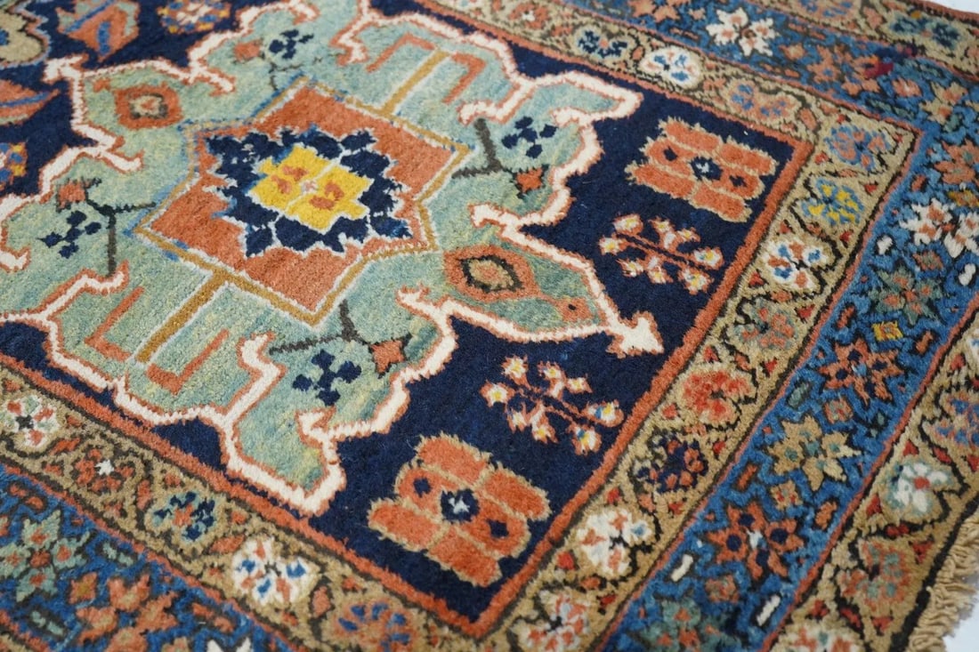 Antique Persian Heriz Runner 3'4'' x 14'5'' - 5