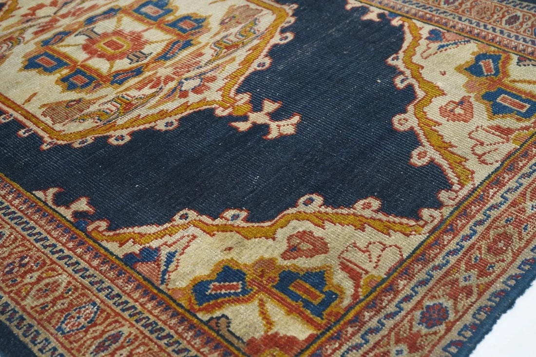 Late 18th Century Antique Zigler Sultanabad Rug 4'1'' x 6'4'' - 10