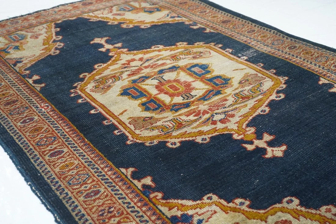Late 18th Century Antique Zigler Sultanabad Rug 4'1'' x 6'4'' - 11