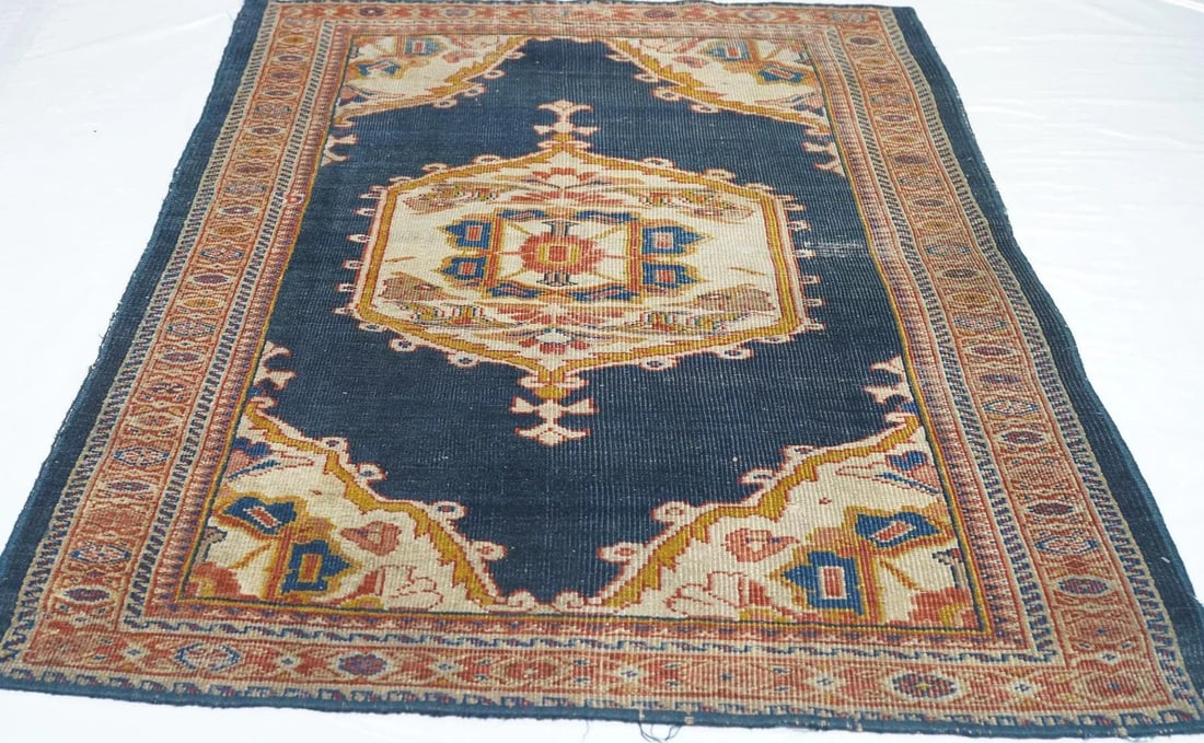 Late 18th Century Antique Zigler Sultanabad Rug 4'1'' x 6'4'' - 12