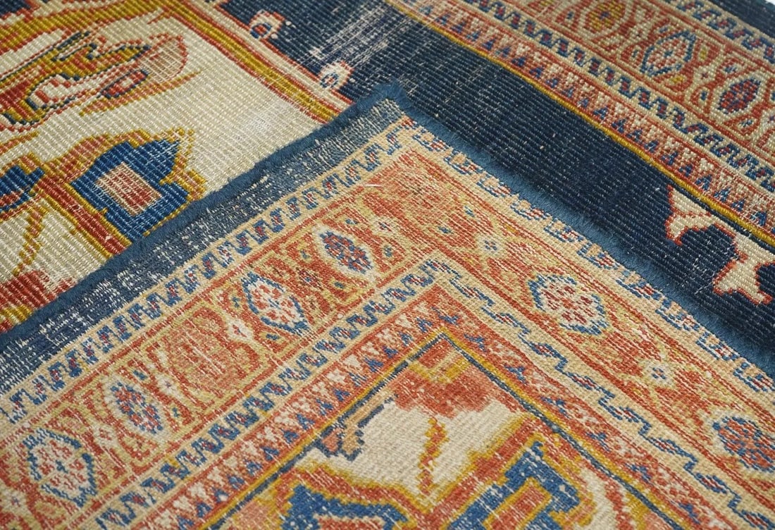 Late 18th Century Antique Zigler Sultanabad Rug 4'1'' x 6'4'' - 4