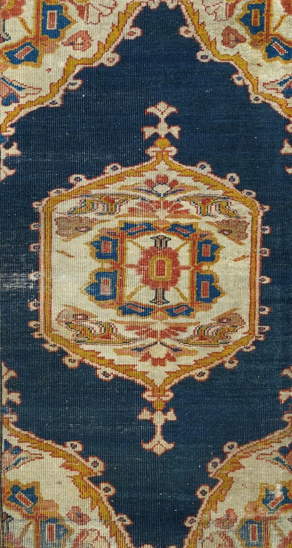 Late 18th Century Antique Zigler Sultanabad Rug 4'1'' x 6'4'' - 7