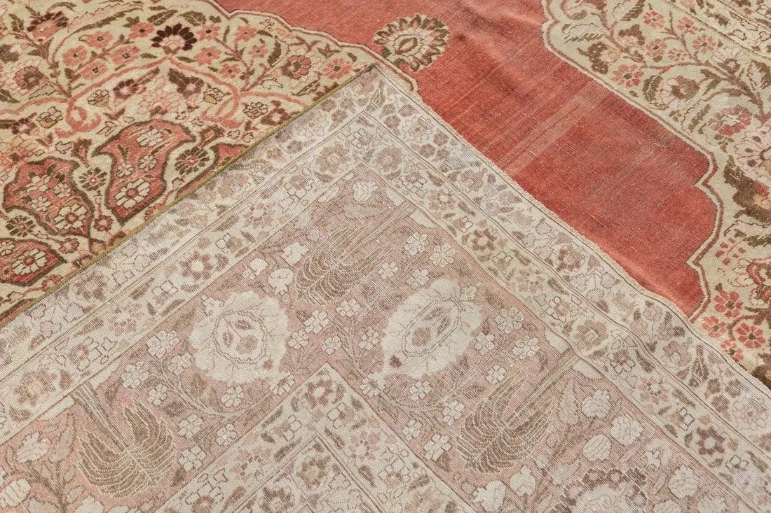 Late 18th Century Antique Haji Jalili Tabriz Rug 9'4'' x 12'5'' - 4