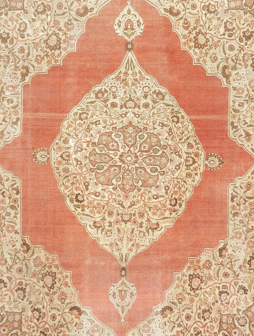 Late 18th Century Antique Haji Jalili Tabriz Rug 9'4'' x 12'5'' - 6