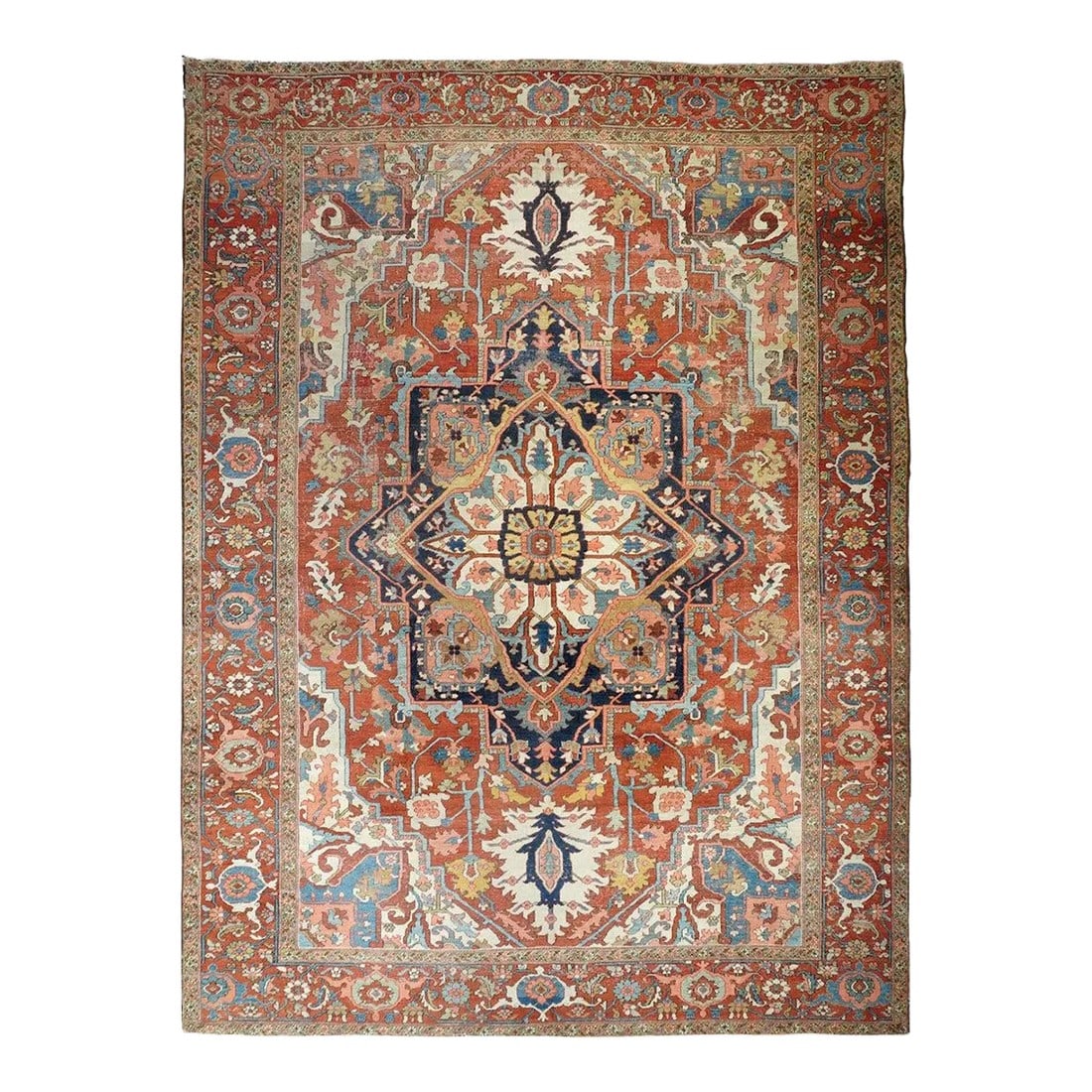 Late 18th Century Antique Serapi Rug 9'9'' x 13'6'' (1 of 11)