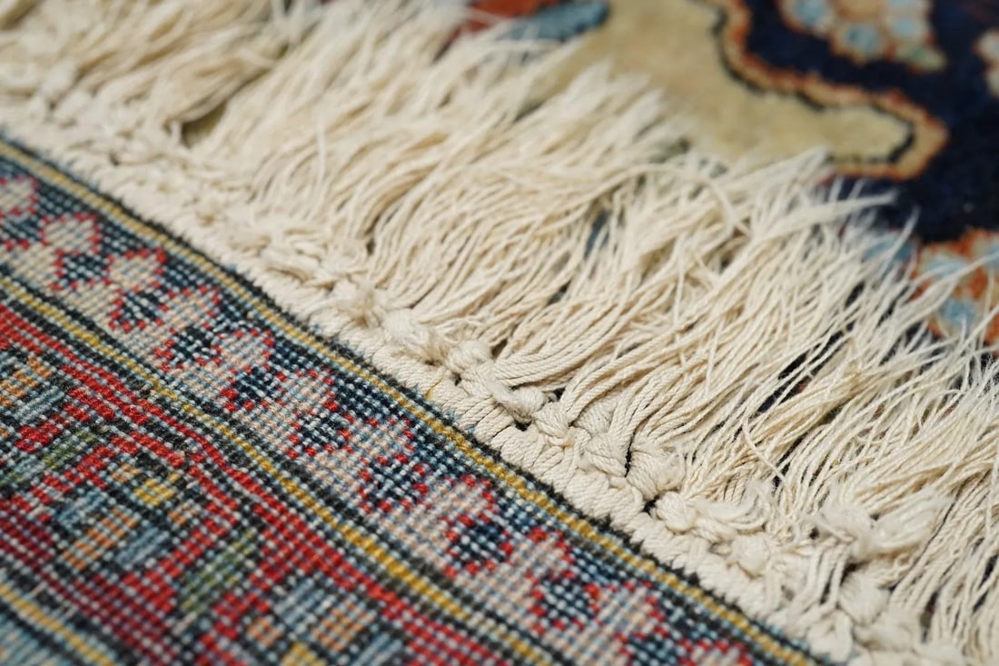 Antique Mohtasham Kashan Rug 4'1'' X 6'8'' - 7
