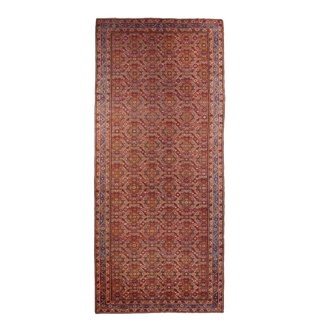 Antique Malayer Rug 6'5'' x 15'0'': Antique Malayer Rug 6'5'' x 15'0''. Condition: Alterations: Unknown Imperfections: Some Imperfections Condition Notes: Good Dimensions: Height: 0.01 in. Width: 77 in. Depth: 180 in. Category: Rugs