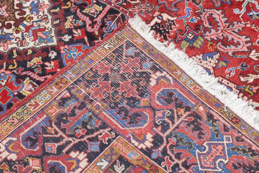 Antique Persian Heriz Rug 9'11'' x 13'3'' - 8