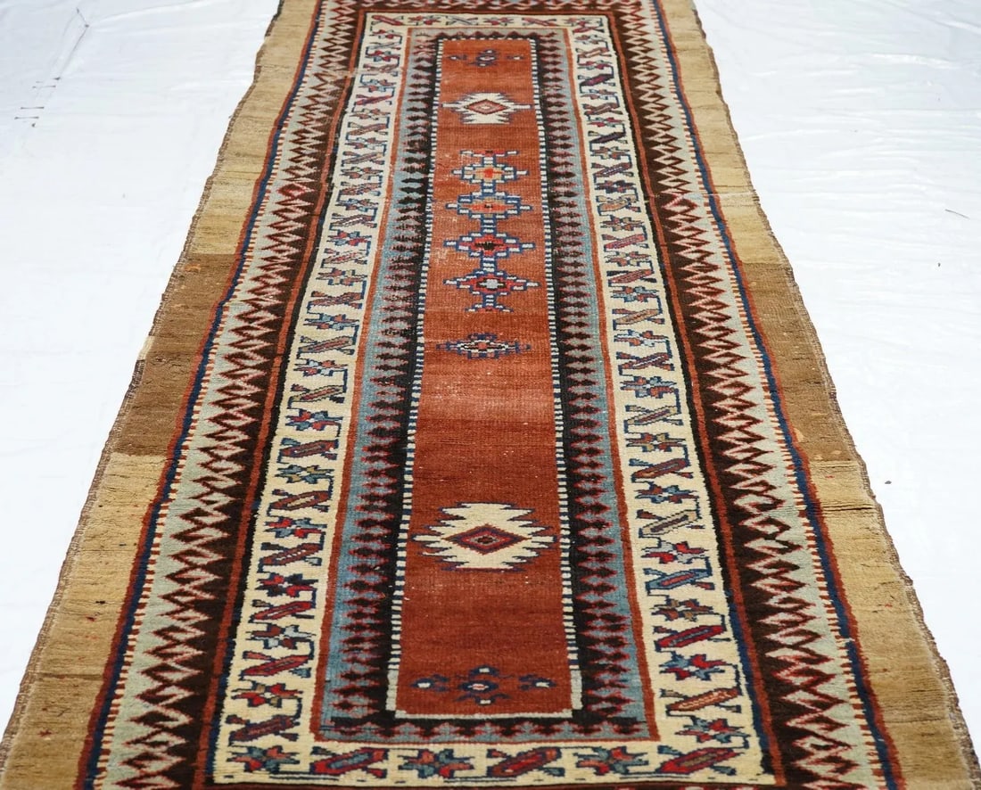 Late 18th Century Antique Bakshayesh Runner 3'6'' x 9'7'' - 10
