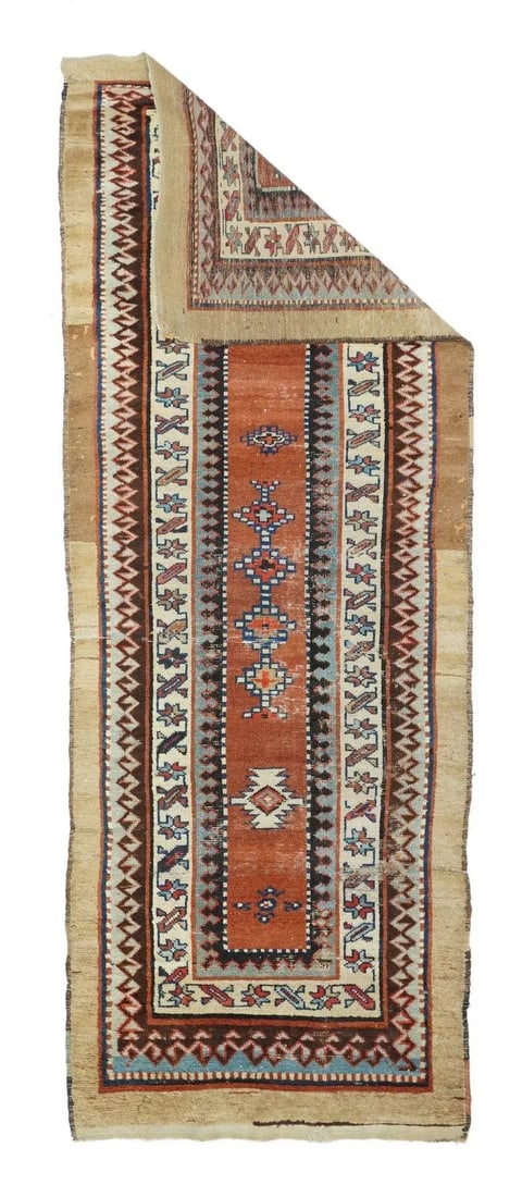 Late 18th Century Antique Bakshayesh Runner 3'6'' x 9'7'' - 4