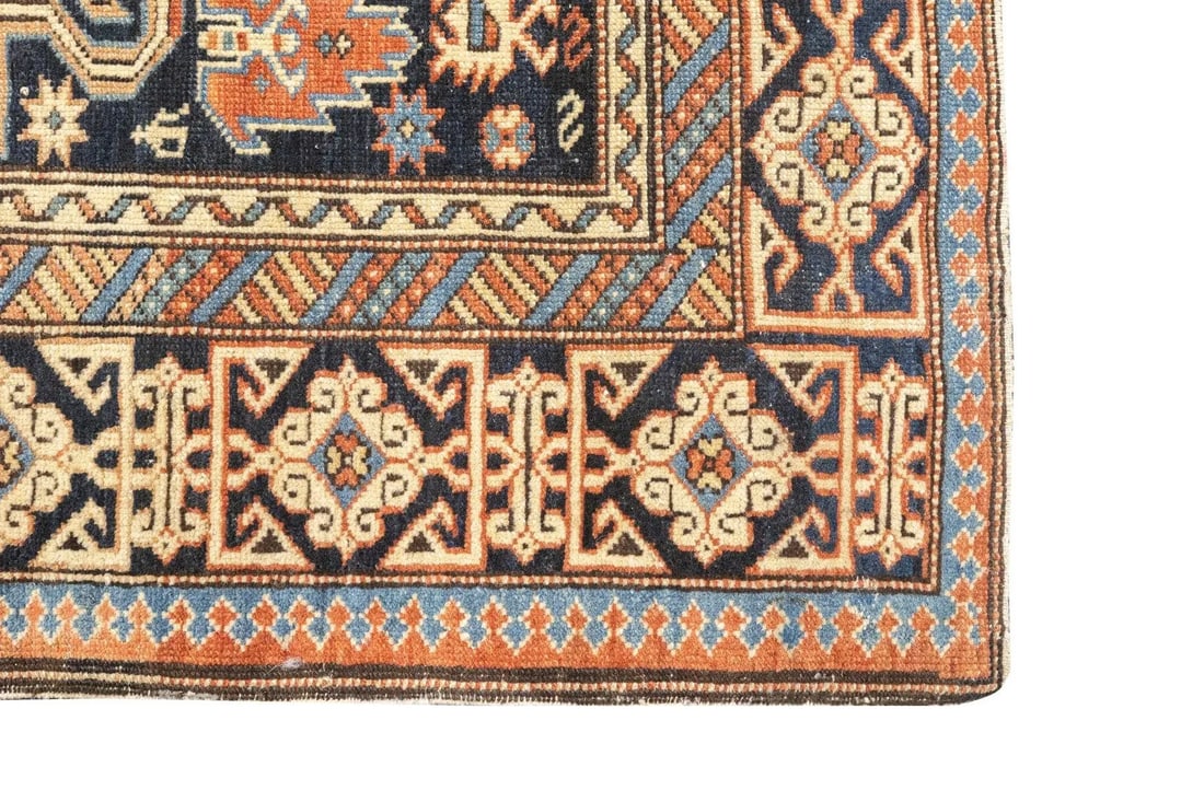 Late 18th Century Antique Caucasian Perpedil Rug 3'1'' x 3'11'' - 11