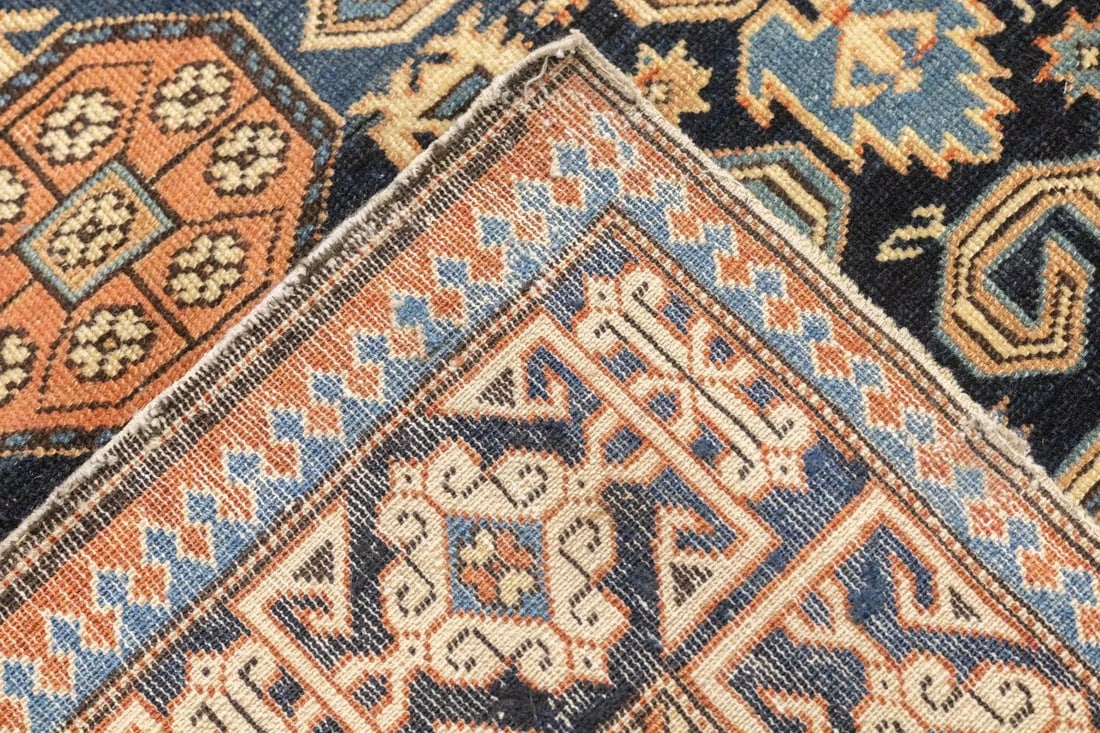 Late 18th Century Antique Caucasian Perpedil Rug 3'1'' x 3'11'' - 3