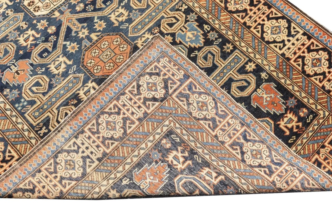 Late 18th Century Antique Caucasian Perpedil Rug 3'1'' x 3'11'' - 4
