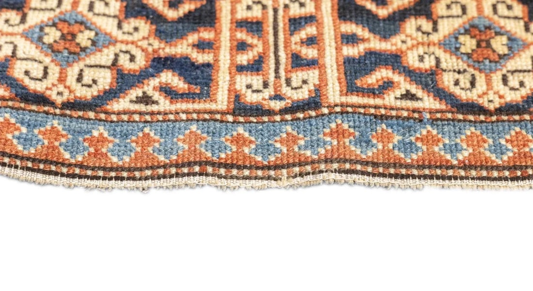 Late 18th Century Antique Caucasian Perpedil Rug 3'1'' x 3'11'' - 8