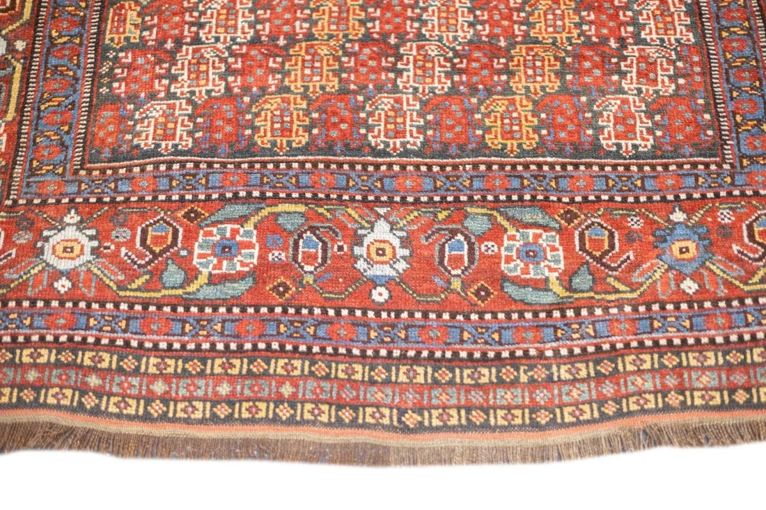 Late 18th Century Antique Persian Khamseh Rug 4'3'' x 6'4'' - 10