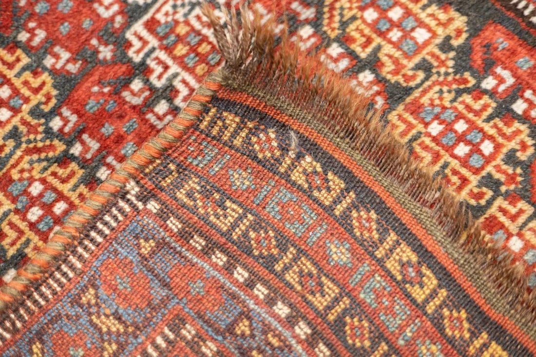Late 18th Century Antique Persian Khamseh Rug 4'3'' x 6'4'' - 4