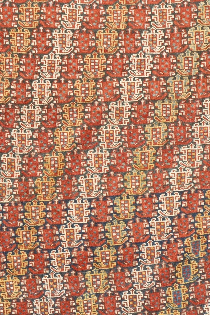 Late 18th Century Antique Persian Khamseh Rug 4'3'' x 6'4'' - 6