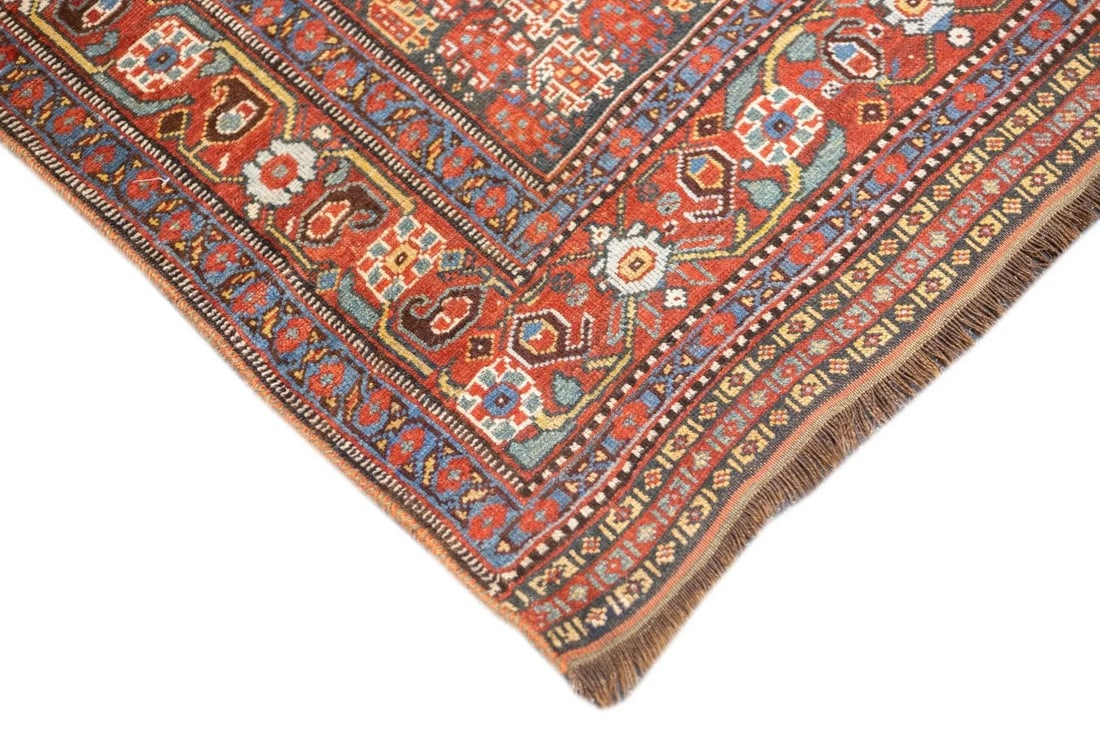 Late 18th Century Antique Persian Khamseh Rug 4'3'' x 6'4'' - 8