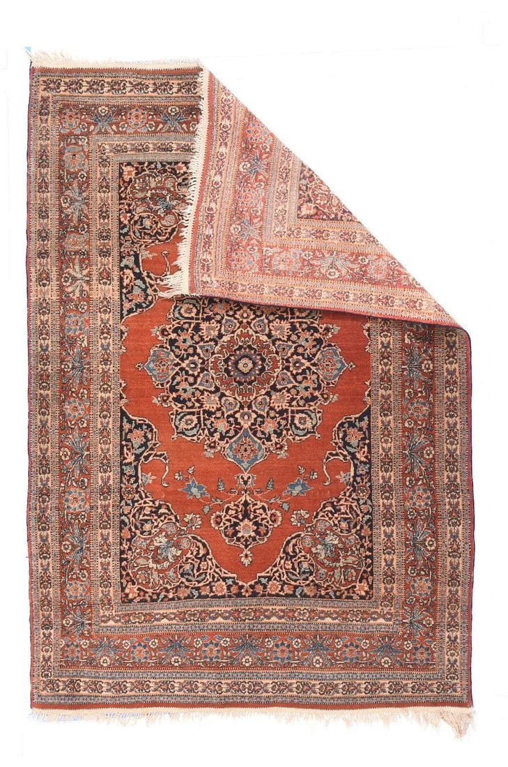 Antique Tabriz Rug 4'4'' x 6'9'' - 2