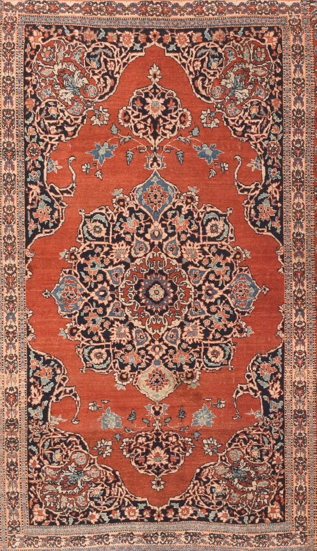 Antique Tabriz Rug 4'4'' x 6'9'' - 3