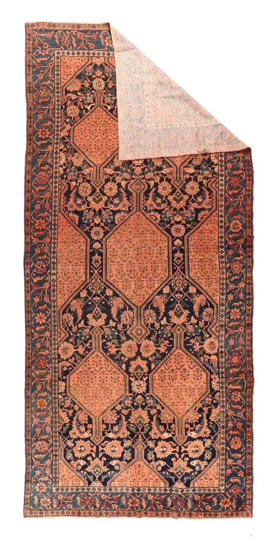 Antique Malayer Rug 7'7'' x 16'1'' - 4