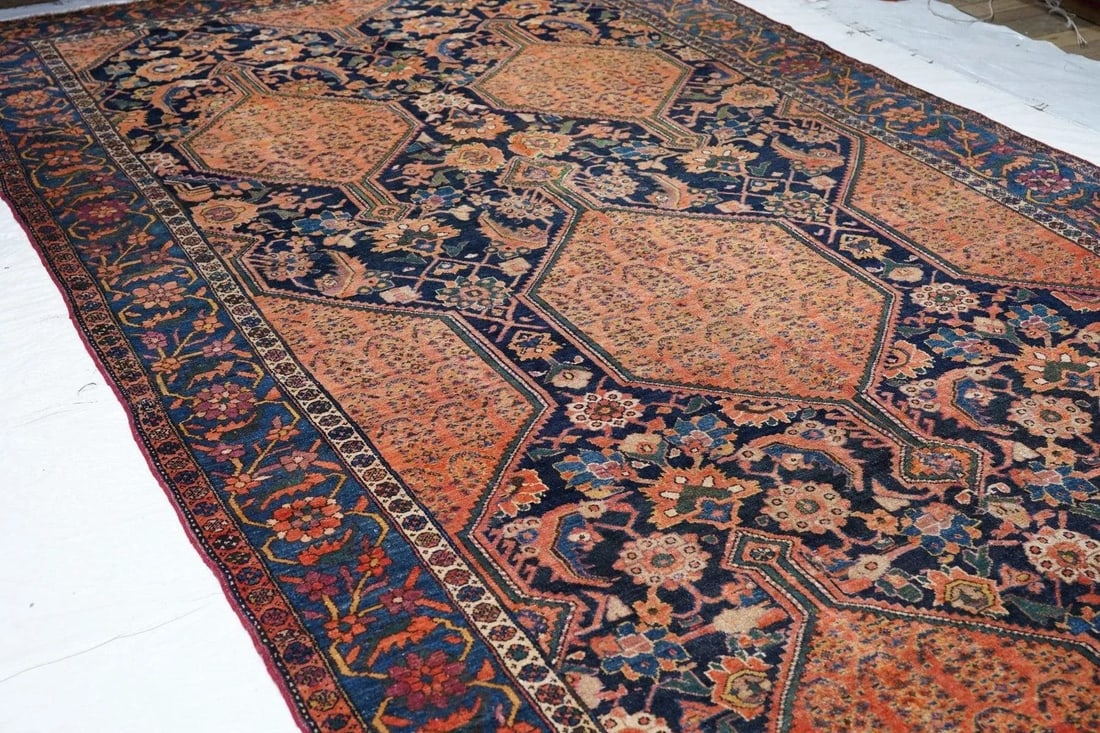 Antique Malayer Rug 7'7'' x 16'1'' - 7