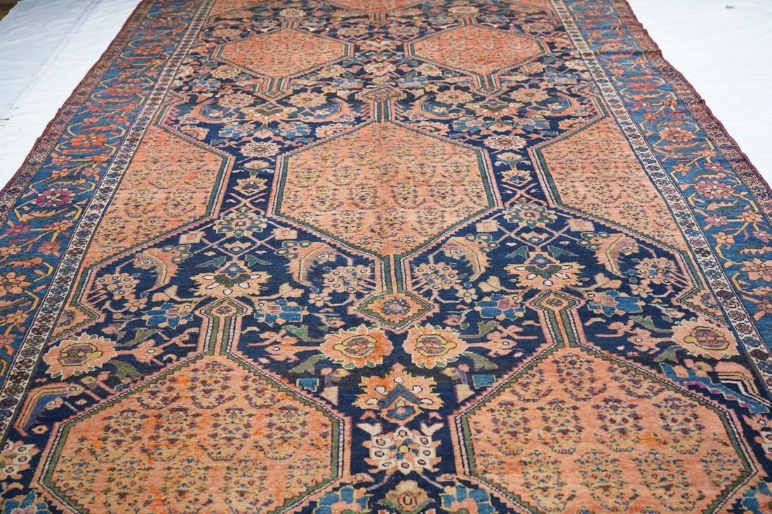 Antique Malayer Rug 7'7'' x 16'1'' - 8