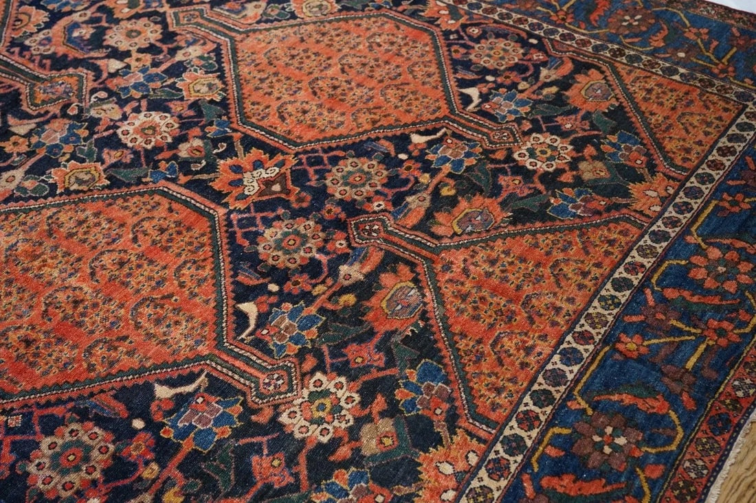 Antique Malayer Rug 7'7'' x 16'1'' - 9