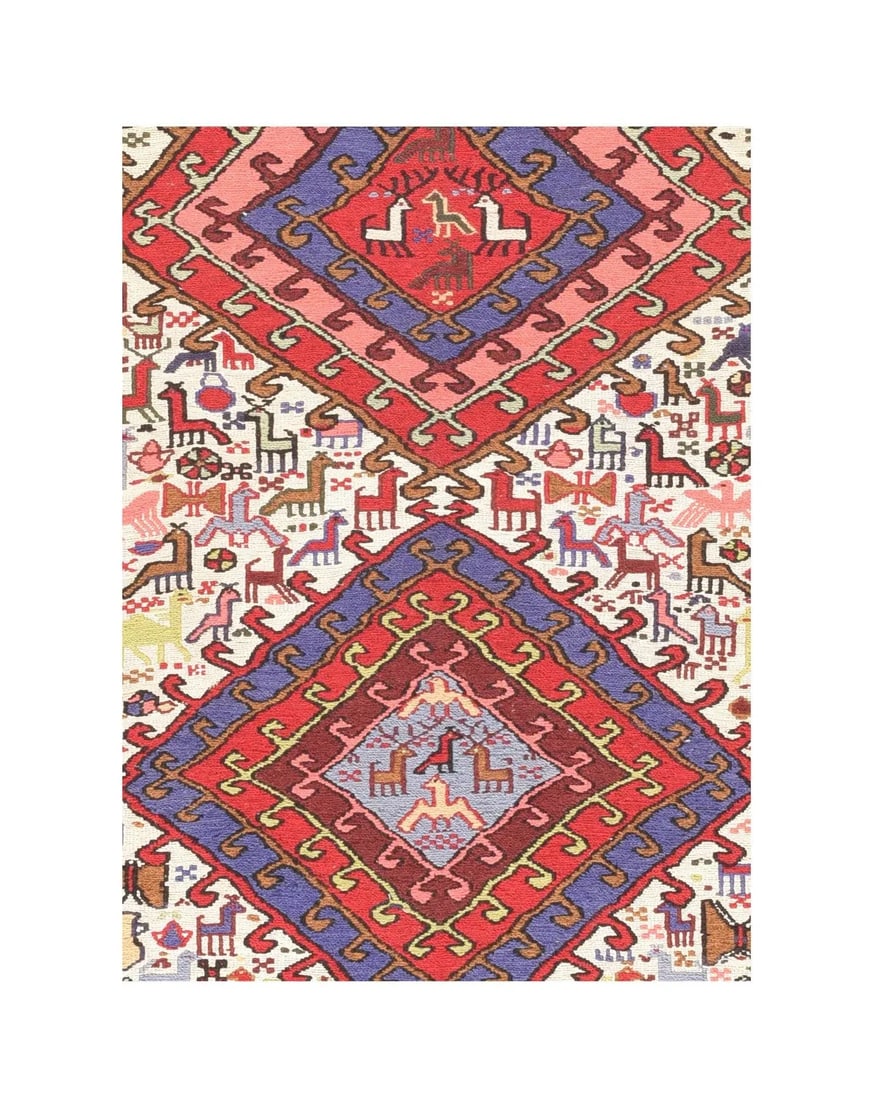 Vintage Persian Sumak Rug 3'8'' X 6'5'' - 3