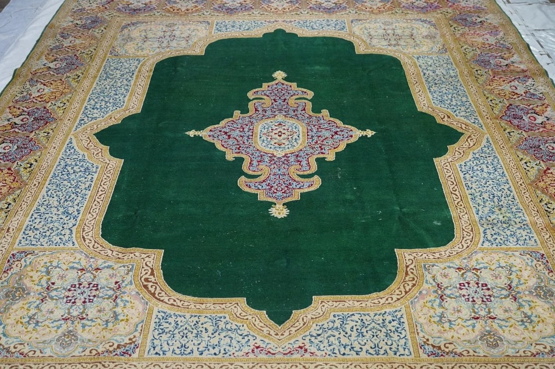 Vintage Kerman Rug 9'1'' X 12'3'' - 10