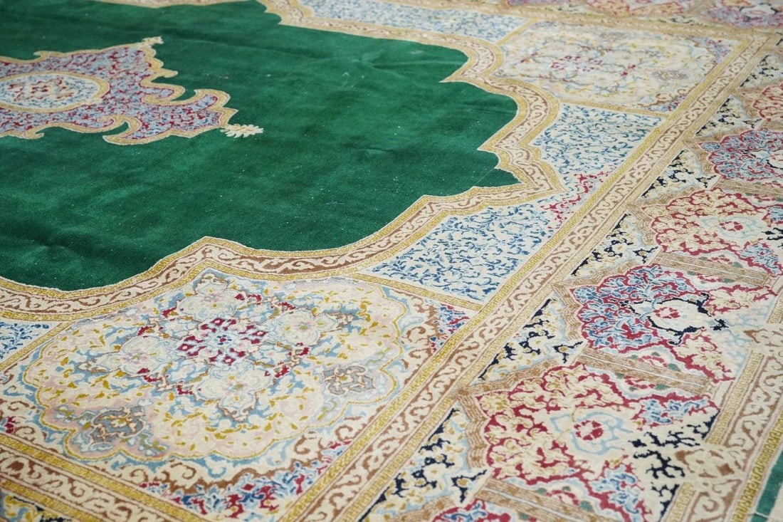 Vintage Kerman Rug 9'1'' X 12'3'' - 6