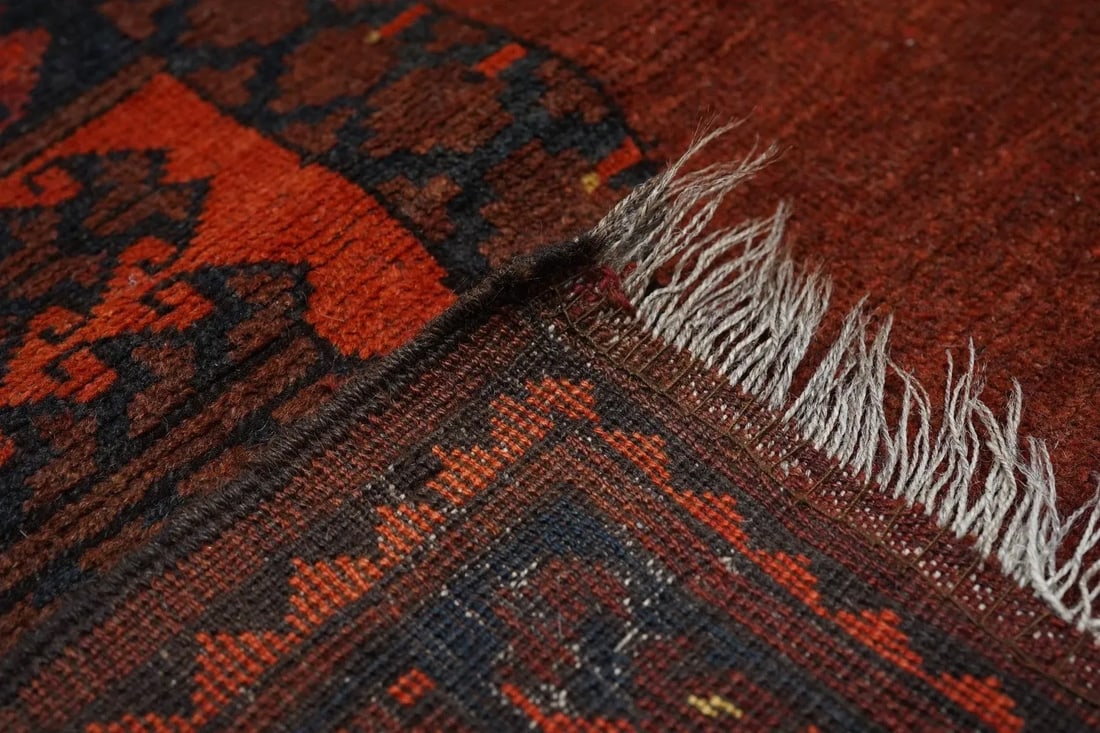 Vintage Afghan Rug 3'9'' X 5'5'' - 6