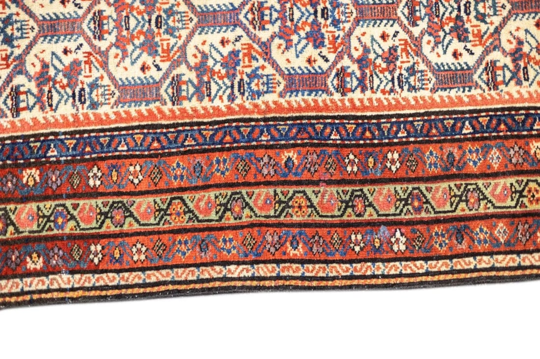 Late 18th Century Antique Persian Farahan Rug 4'4'' x 6'6'' - 11