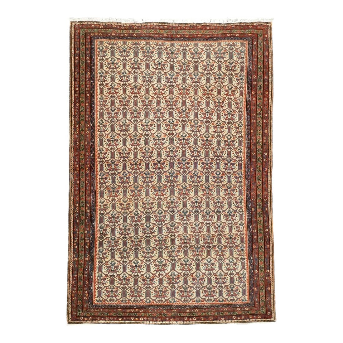 Late 18th Century Antique Persian Farahan Rug 4'4'' x 6'6'': Antique Persian Farahan Rug 4'4'' x 6'6''. Condition: Alterations: Unknown Imperfections: Some Imperfections Condition Notes: Good Dimensions: Height: 0.01 in. Width: 52 in. Depth: 78 in. Category: Ru