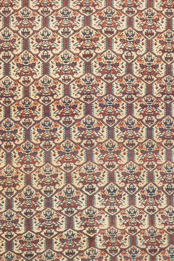 Late 18th Century Antique Persian Farahan Rug 4'4'' x 6'6'' - 6