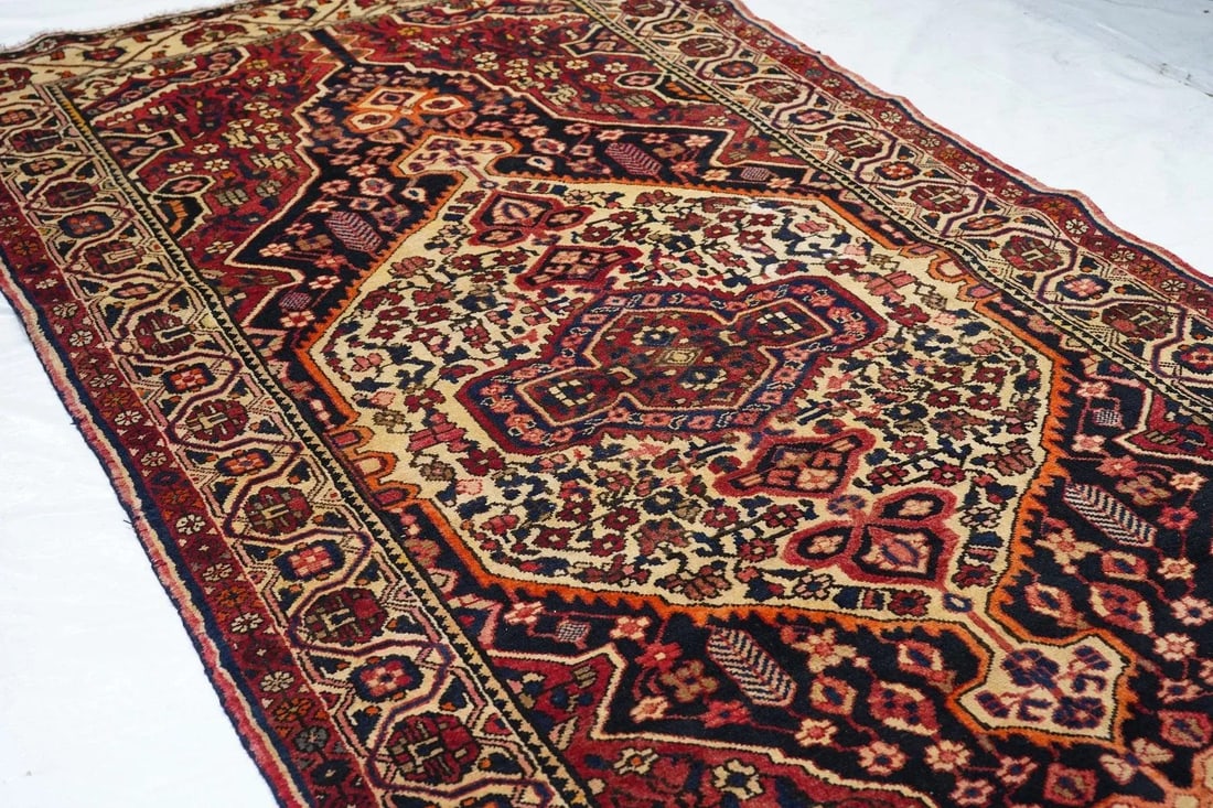 Antique Bakhtiari Rug 5'4'' x 11'0'' - 11