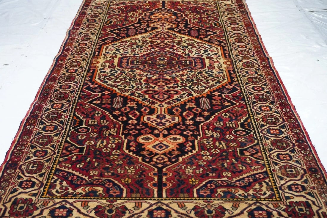 Antique Bakhtiari Rug 5'4'' x 11'0'' - 2