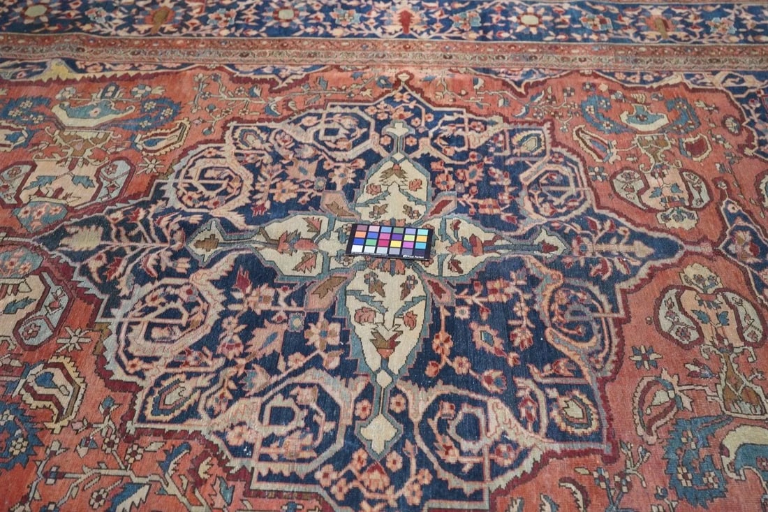 Late 18th Century Antique Sarouk Rug 8'9'' x 11'10'' - 10
