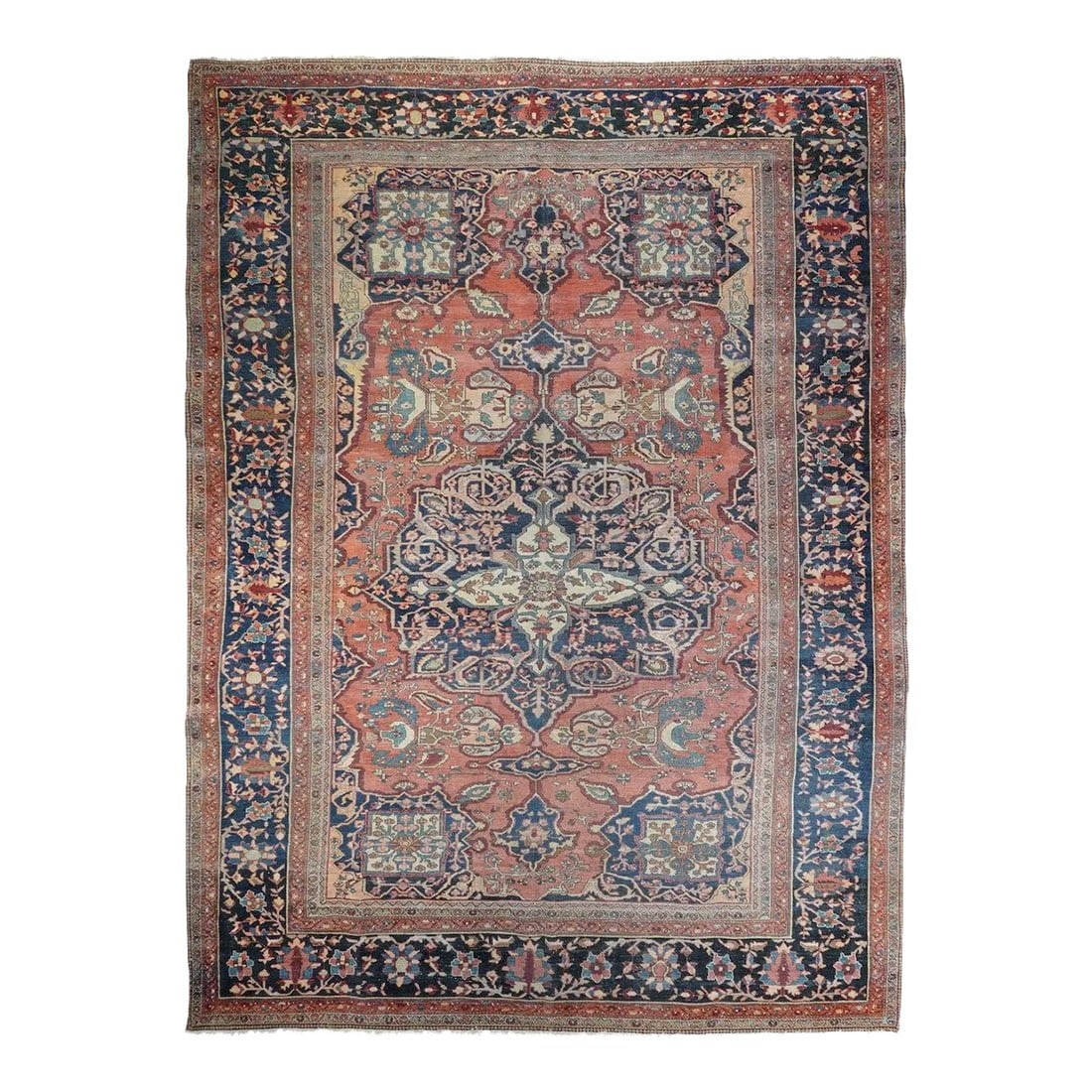 Late 18th Century Antique Sarouk Rug 8'9'' x 11'10'' (1 of 11)