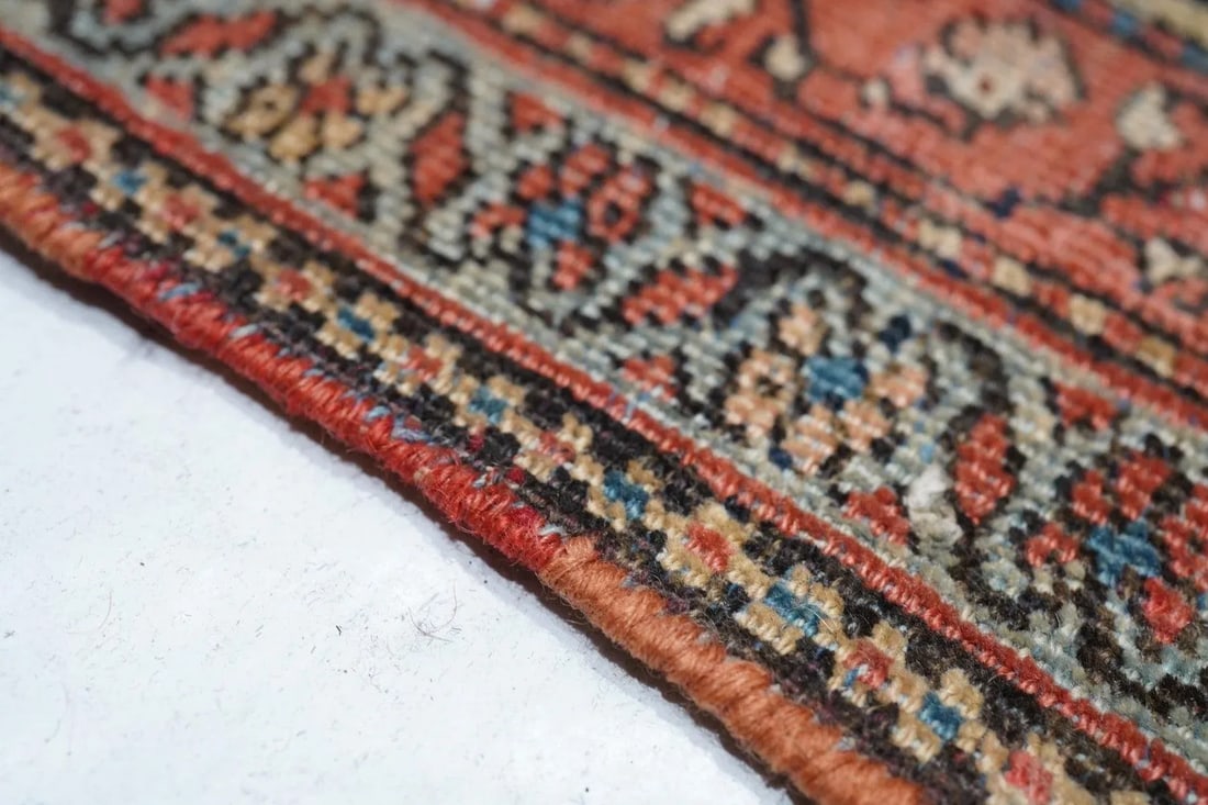 Late 18th Century Antique Sarouk Rug 8'9'' x 11'10'' - 7