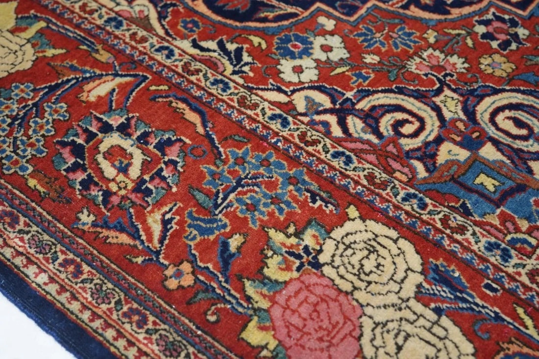 Vintage Persian Kashan Rug 4'8'' X 7'7'' - 6