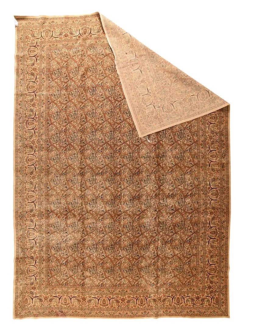 Antique Tabriz Rug 11'0'' x 16'2'' - 2