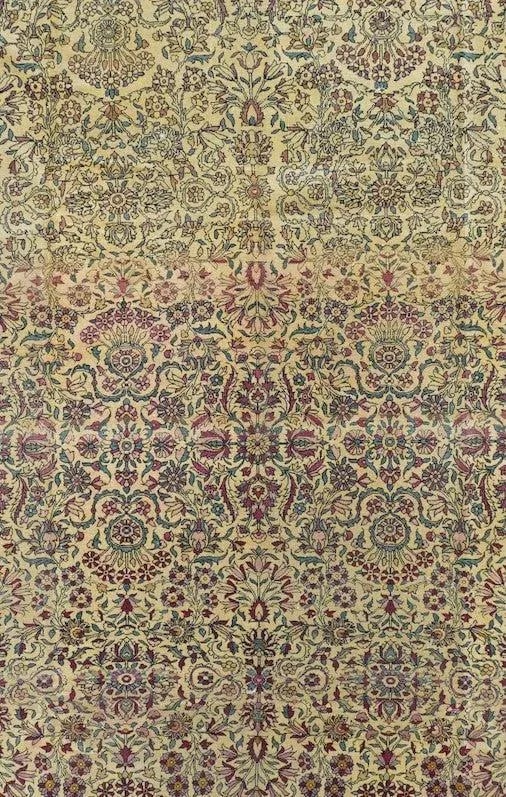 Antique Tehran Rug 6'6'' x 10'0'' - 3