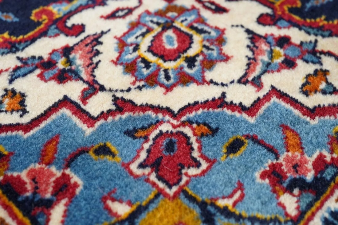 1960s Vintage Kashan Rug 10'8'' x 14'3'' - 9