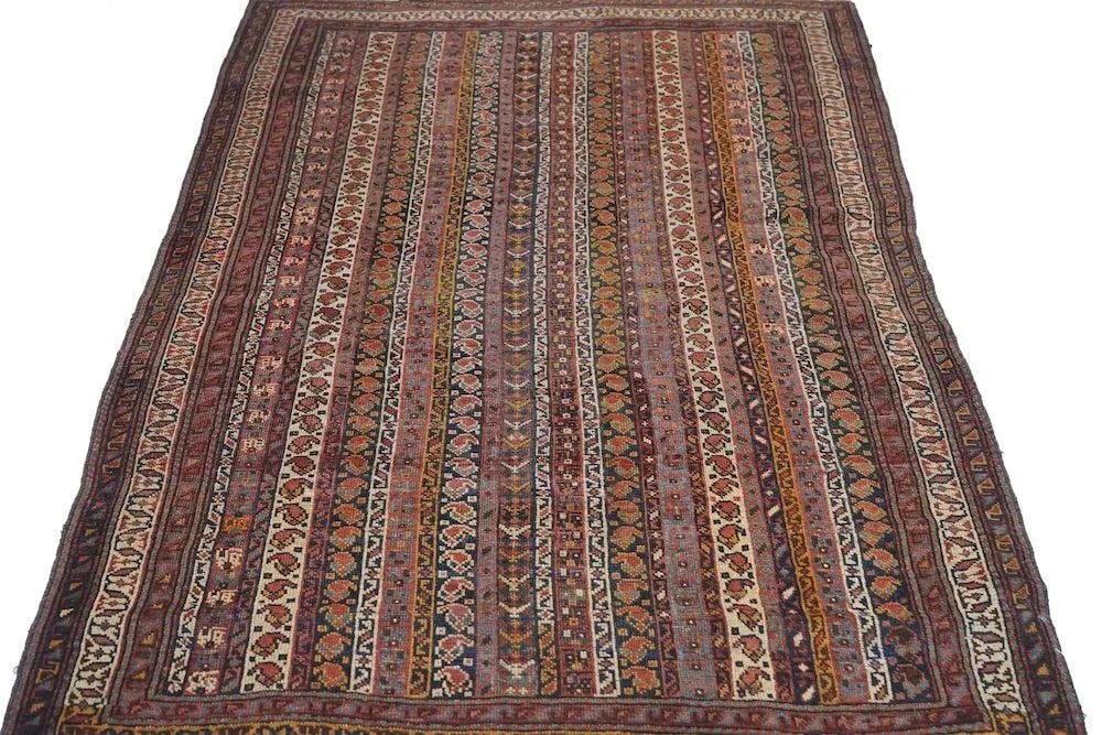 Antique Afshar Rug 4'0'' x 6'2'' - 12