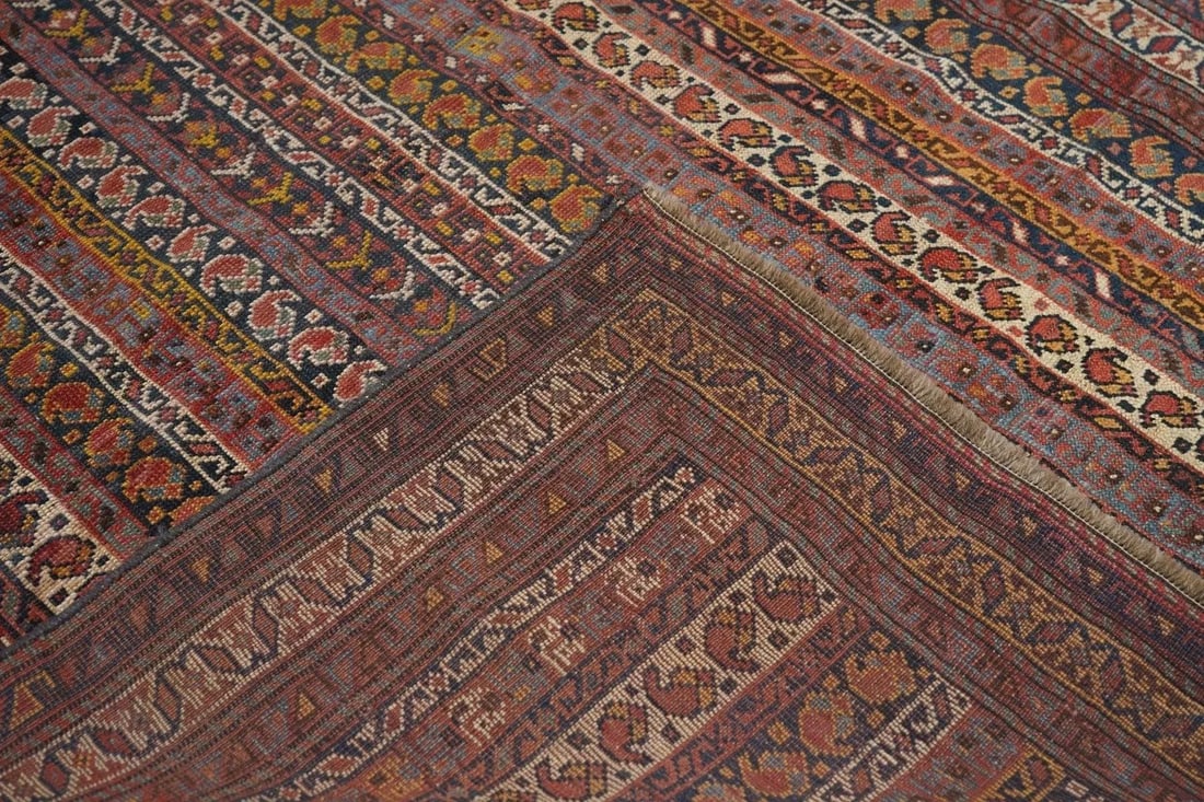 Antique Afshar Rug 4'0'' x 6'2'' - 4