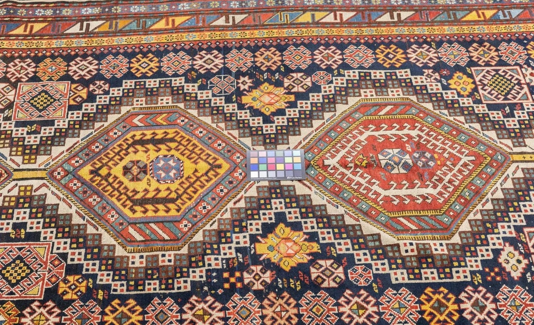 Late 18th Century Antique Caucasian Kuba Rug 4'9'' x 10' - 3