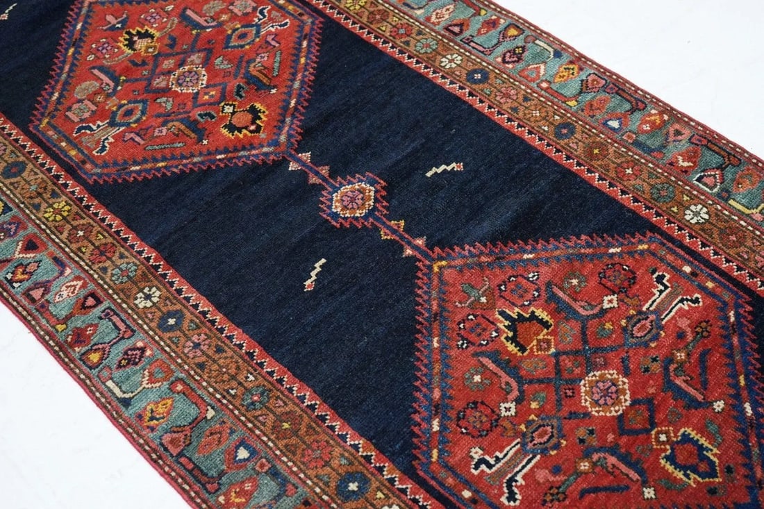 Late 18th Century Antique Kurdish Rug 3'1'' x 15'11'' - 12